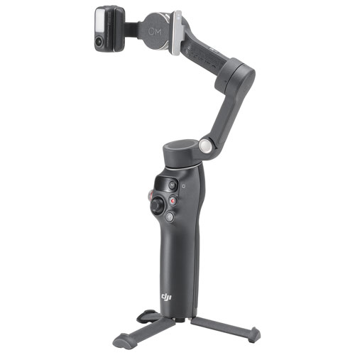 Image 1 de 10.. Stabilisateur à cardan Osmo Mobile 7P de DJI pour téléphone intelligent - Gris foncé