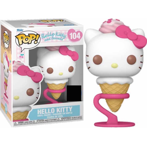 POP  Animation Hello Kitty 3.75 Inch Action Figure Exclusive - Hello Kitty As Ice Cream Cone #104