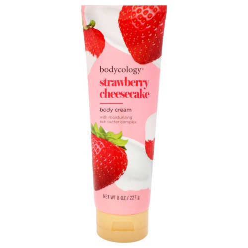 BODYCOLOGY  Body Cream - Strawberry Cheesecake By for Women - 8 OZ Body Cream