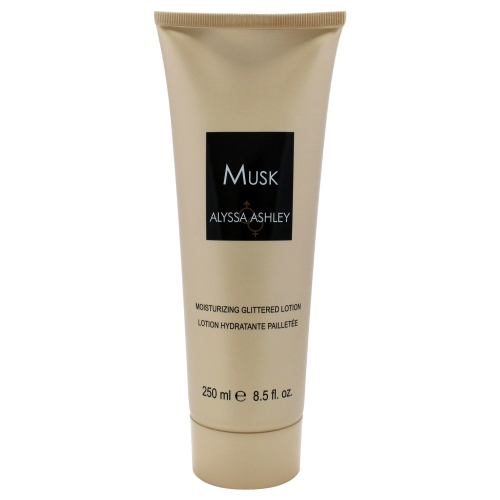 Musk Mousturizing Glittered Lotion by Alyssa Ashley for Unisex - 8.5 oz Lotion