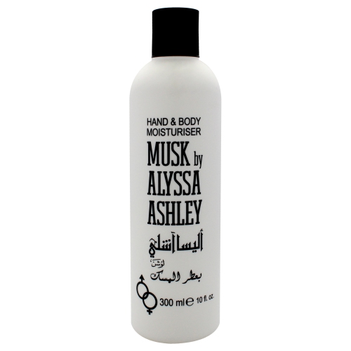 Musk Hand and Body Moisturizer by Alyssa Ashley for Unisex - 10 oz Lotion