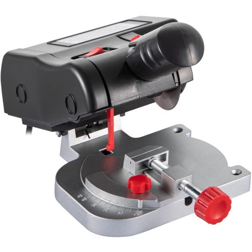 VEVOR 2-5/16" Mini Miter Cut-off Chop Saw, Two Blade of Steel and Resin with 1/2inch Cutting Depth, 0-45° Benchtop Miter Saw for Copper, Aluminum,