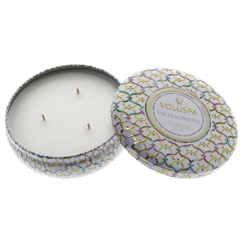 3 Wick Tin Candle - Wildflowers by Voluspa for Unisex - 12 oz Candle