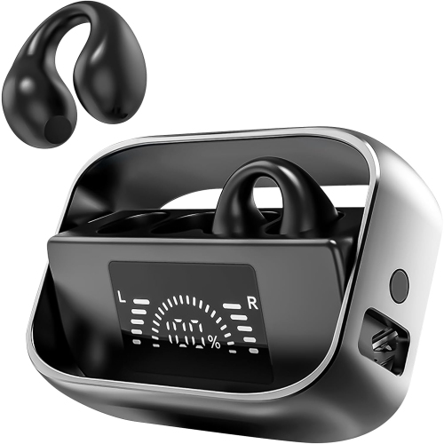 Wireless Earbuds with Digital Display, Waterproof Sports Earphones, Ear hook Bluetooth 5.3 Headphones