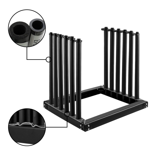 VEVOR 5-Lite Windshield Rack, Windshield Truck Rack Steel,Rack 24-Inch Height,Windshield Rack for Truck with PVC Pad & Foam Padding, Glass Rack for