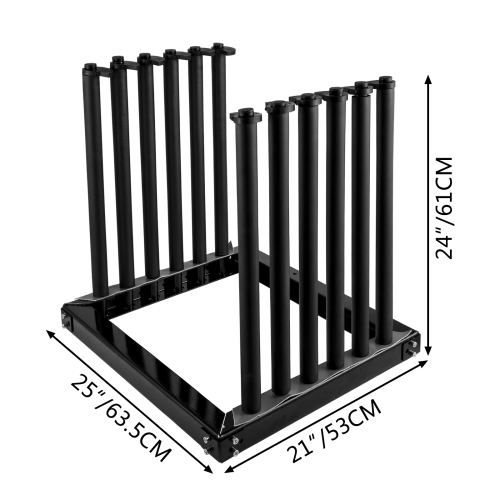 VEVOR 5-Lite Windshield Rack, Windshield Truck Rack Steel,Rack 24-Inch Height,Windshield Rack for Truck with PVC Pad & Foam Padding, Glass Rack for