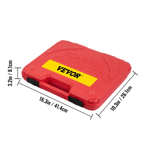 VEVOR 14 Pcs Oil Filter Socket Set, Oil Filter Wrench Set, Steel Oil Filter Socket, 3/8" Oil Filter Socket, Low Profile Oil Filter Socket Set, Oil