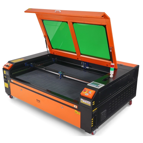 VEVOR 35 x 55 in 130W CO2 Laser Engraver, 19.7 IPS Laser Cutter Machine with 2-Way Pass Air Assist, Compatible with LightBurn, CorelDRAW, AutoCAD,