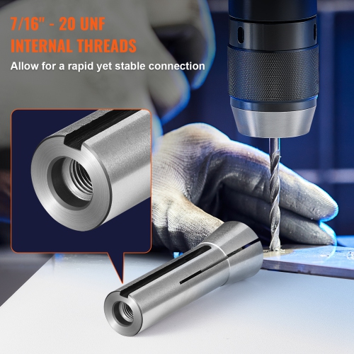 VEVOR 13 pcs Precision R8 Collet Set, 1/8'' - 7/8'', 45# Mill Collet Chuck 0.0012"/30μm TIR with 13 Labeled Storage Boxes, for Milling Machine Drill