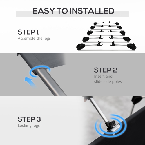 Outsunny Lightweight Camping Cot for Adults, 25.6" Wide Portable Folding Bed with Aluminium Frame and Carry Bag for Outdoor Travel Home Office, Max