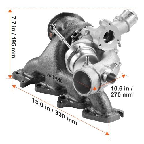 VEVOR 2011-2015 Turbo Turbocharger Chevy Chevrolet Cruze with Gasket Kit, Sonic 2012-2020 & Trax 2013-2021 & Buick Encore 2013-2021 Turbo Charger