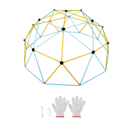 VEVOR 10FT Climbing Dome, Geometric Dome Climber Play Center for Kids 3 to 10 Years Old, Jungle Gym Supports 750LBS and Easy Assembly, with Climbing