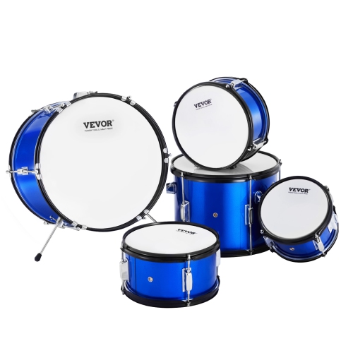 VEVOR 5-Piece Kids Drum Set, 16 in Beginner Full Drum Set with Bass Toms Snare Floor Drum Adjustable Throne Cymbal Hi-Hat Pedal and Two Pairs of