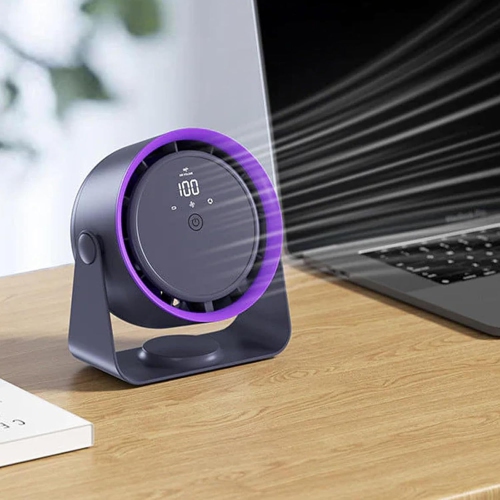 Cooling, portable table fan, tabletop wall mounted bladeless fan, rechargeable air circulation fan