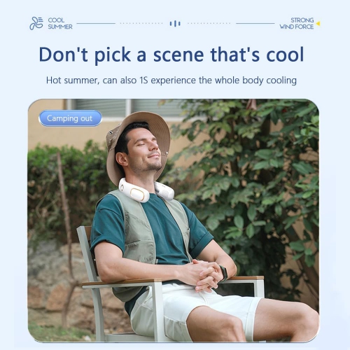 Neck Fan, Hands Free Portable Powered Fan, 5 Speeds, USB Neck Fan