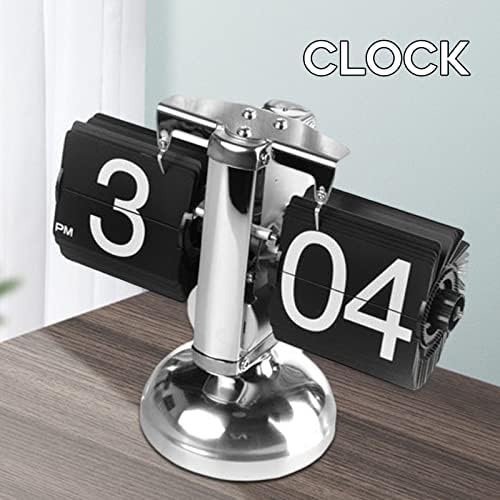 Balanced Page Turning Digital Clock, Creative Mechanical Retro Style Desk Clock Durable Automatic Page Turning Desk Clock Home Decoration Suitable