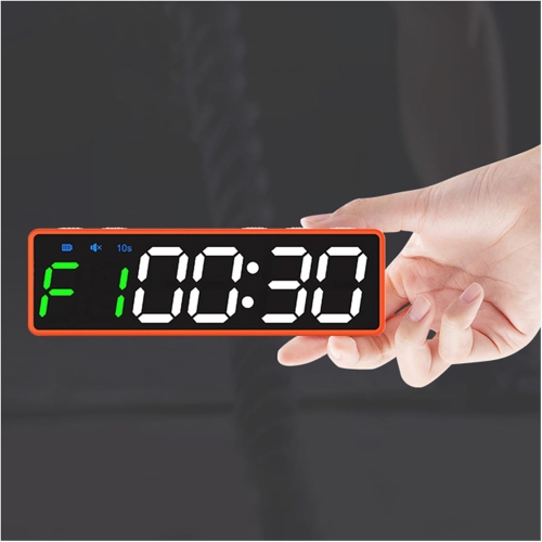 Professional Fitness Timer with 8 Working Modes - Super Bright LED Display, Magnetic Back and USB Charging, Loud Alarm for Hi IT/Boxing/Yoga, Auto
