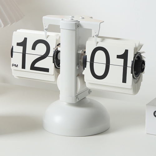 Balanced Page Turning Digital Clock, Creative Mechanical Retro Style Desk Clock Durable Automatic Page Turning Desk Clock Home Decoration Suitable