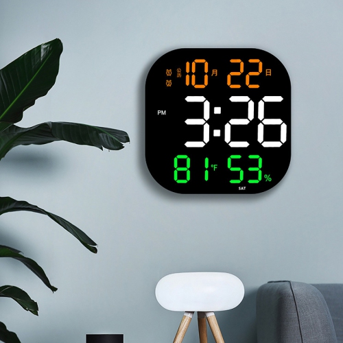 Horloge numérique intelligente avec capteur sans fil - grand écran, adapté aux personnes malvoyantes, installation murale ou de bureau