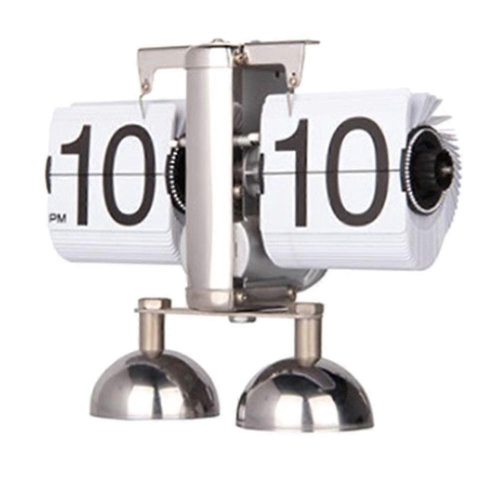 Balanced Page Turning Digital Clock, Creative Mechanical Retro Style Desk Clock Durable Automatic Page Turning Desk Clock Home Decoration Suitable