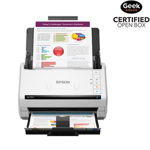 Open Box - Epson DS-770 II Document Scanner (B11B262201) - White