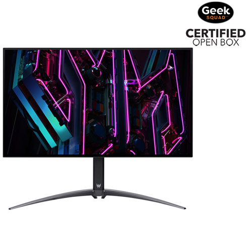 Open Box - Acer Predator 27" WQHD 240Hz 0.03ms GTG OLED FreeSync Gaming Monitor (X27U BMIIPRUZX) - Black
