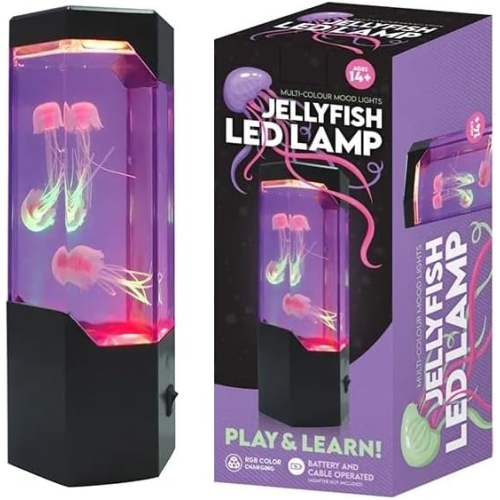 Tradeopia LED Jellyfish lamp, Battery and Cable Operated, Mood Light for Homes & Offices, Christmas Gifts for Kids and Adults, Home Décor Lamp