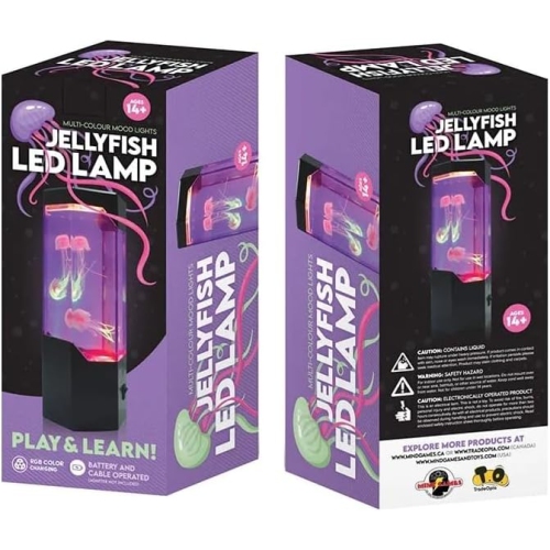 Tradeopia LED Jellyfish lamp, Battery and Cable Operated, Mood Light for Homes & Offices, Christmas Gifts for Kids and Adults, Home Décor Lamp