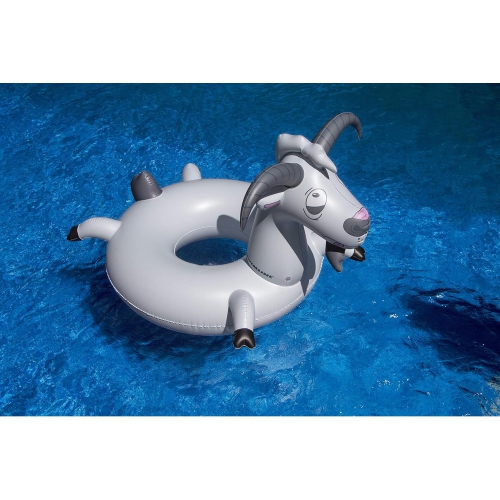 Inflatable LOL Goat Swimming Pool Ring - 56" - Gray