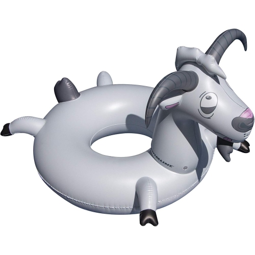 Inflatable LOL Goat Swimming Pool Ring - 56" - Gray