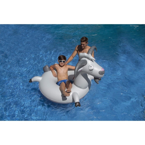 Inflatable LOL Goat Swimming Pool Ring - 56" - Gray