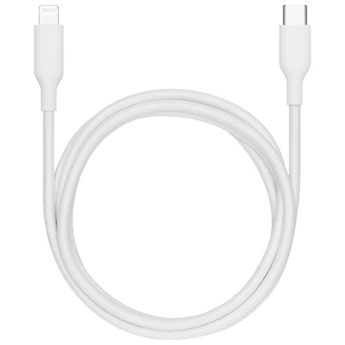 Câble tissé USB-C à Lightning de 1,2 m (3,9 pi) de Best Buy Essentials (BE-MCA4CLW-C) - Exclusivité Best Buy