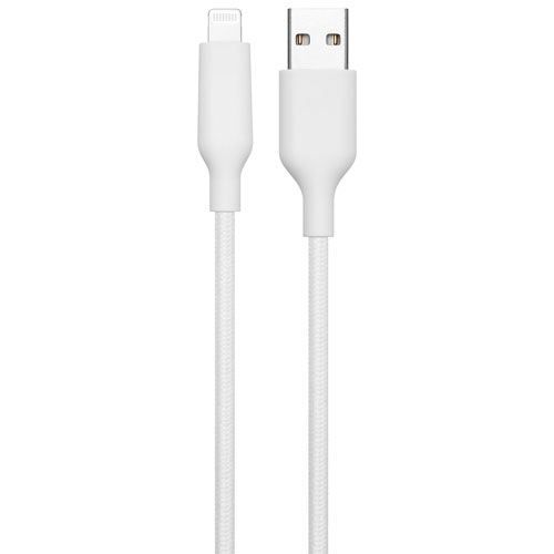 Best Buy Essentials 3m (9.8 ft.) Braided USB-A to Lightning Cable (BE-MCA10ALW-C) - Only at Best Buy