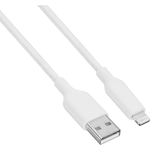 Best Buy Essentials 1.8m Braided USB-A to Lightning Cable (BE-MCA6ALW-C) - Only at Best Buy