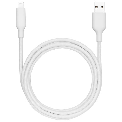 Best Buy Essentials 1.8m Braided USB-A to Lightning Cable (BE-MCA6ALW-C) - Only at Best Buy