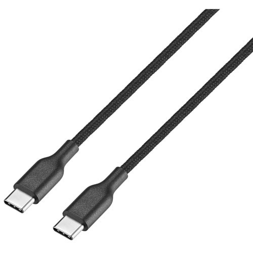 Câble tissé USB-C de 1,8 m de Best Buy Essentials (BE-MCA6CCB-C) - Noir - Exclusivité Best Buy