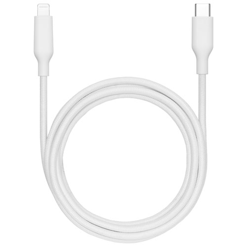 Best Buy Essentials 1.8m Braided USB-C to Lightning Cable (BE-MCA6CLW-C) - Only at Best Buy