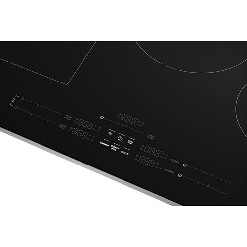 Surface de cuisson à induction Temp Cook à 5 éléments de 30 po de KitchenAid - Noir