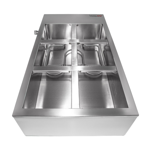 A-C2002-6 Chocolate Melting Machine | Home or Bakery Use | Stainless Steel | Manual Control | 6 Tanks | 110V