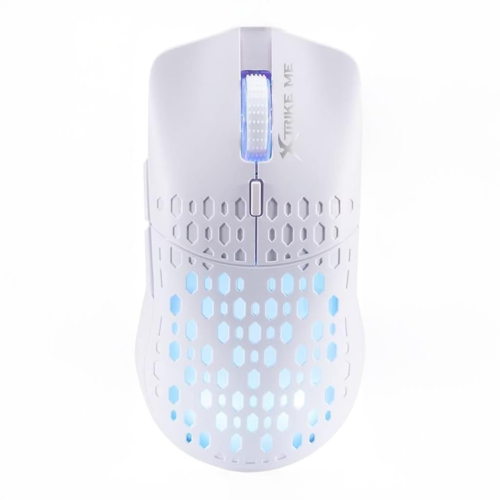 Xtrike Me Lightweight White Gaming Mouse 8000 DPI Optical Colorful Sensor 6D Buttons 7-Color Backlight 3M Clicks 125Hz Polling Rate 1.5m Cable