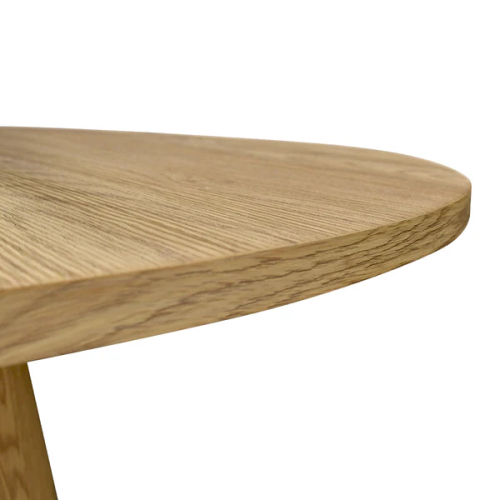KOSSMAI Modern Round Pedestal Dining Table for Dining Room, Living Room, Entry 35" for 4 People Oak