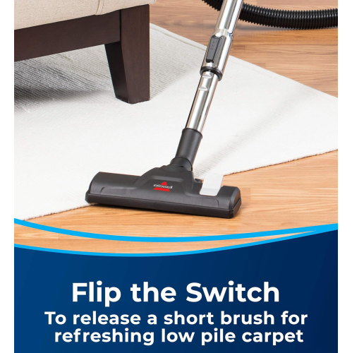 Bissell - Canister Vacuum Cleaner - Zing Bagless - Lightweight Compact - Straight Suction - Hard Floor and Low-Pile Carpet | 21565