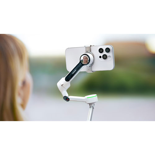 Ensemble avec stabilisateur à cardan Flow 2 Pro d'Insta360 - Gris