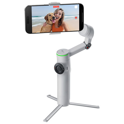 Ensemble avec stabilisateur à cardan Flow 2 Pro d'Insta360 - Gris