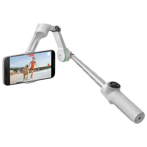 Ensemble avec stabilisateur à cardan Flow 2 Pro d'Insta360 - Gris