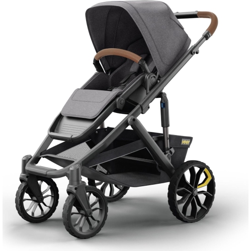 Veer Switch&Roll Switchback Stroller With Leather Grips - Black