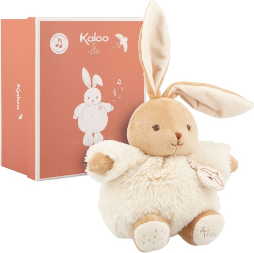 Kaloo Patapouf Musical Rabbit Soft Toy - Cream