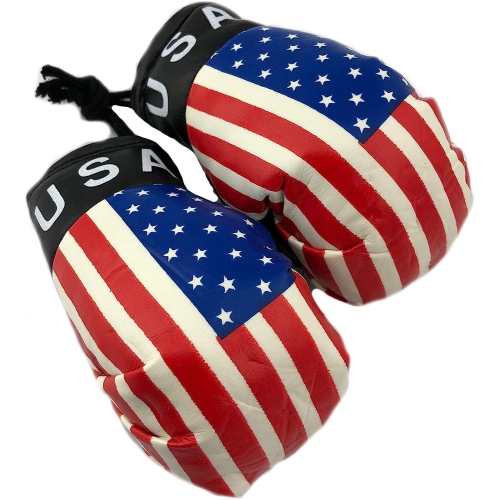 TJ BEST Country Flags Mini Boxing Gloves Sports Souvenirs Auto Displays