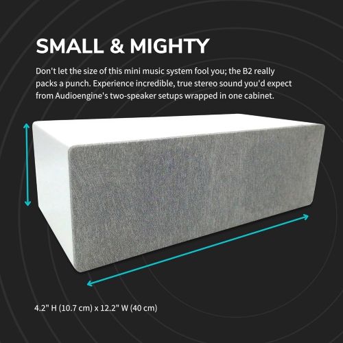 Audioengine B2 Home Music System w/ Bluetooth aptX - White