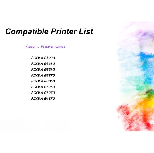 [High Yield] 10PK Compatible Ink Refill Bottle Replacement for Canon GI21 GI-21 GI 21 Ink - Canon PIXMA G1220, G1230, G2260, G2270, G3060, G3260,